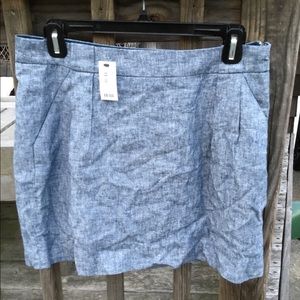 Chambray pencil skirt